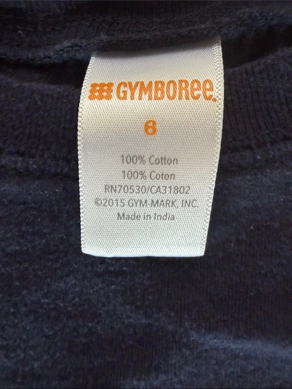Gymboree Navy Long-Sleeve Tee with Bright Yellow Jet